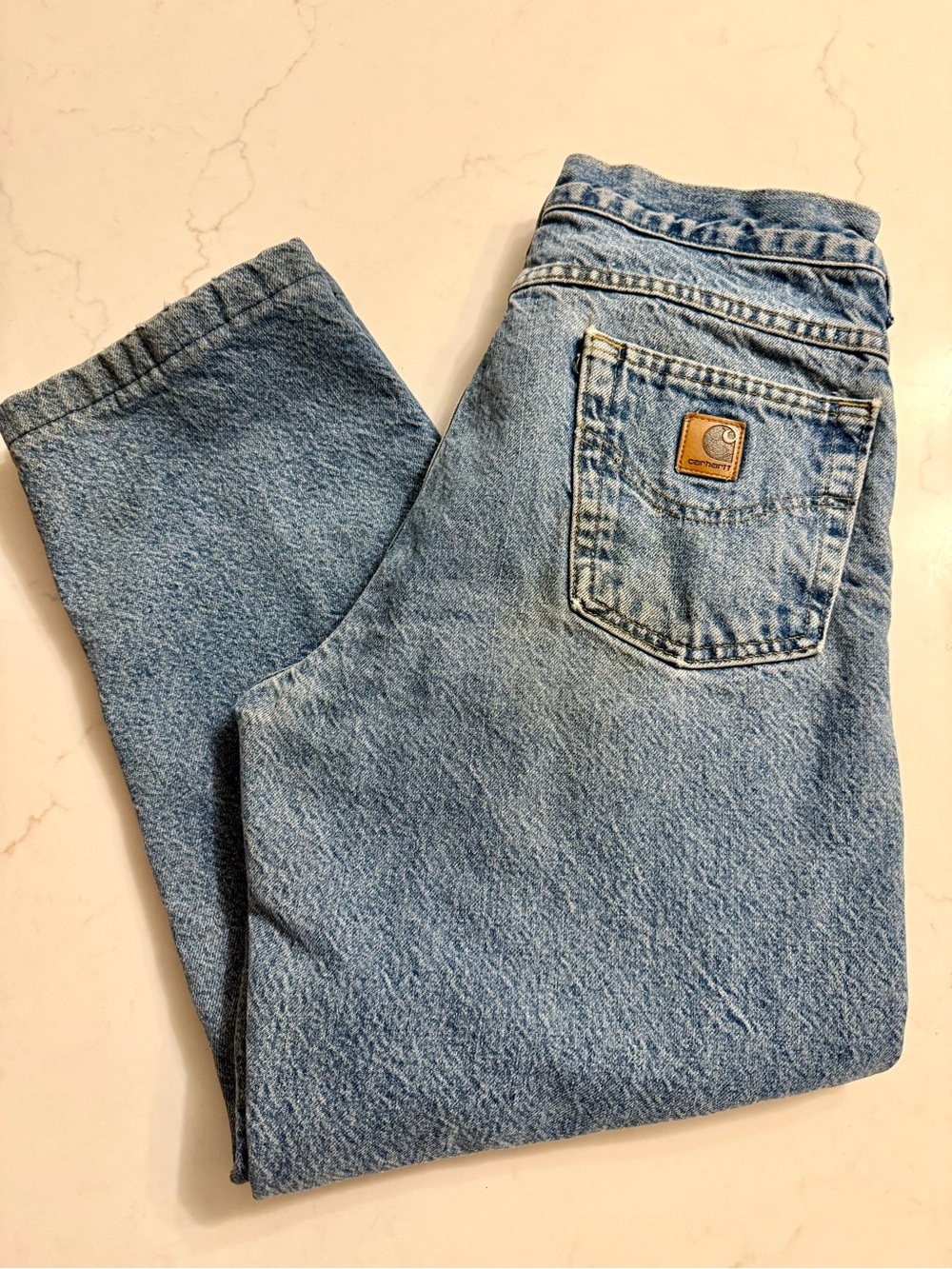 Carhartt Men's Light Blue Relaxed Fit Jeans - Picture 1 of 5
